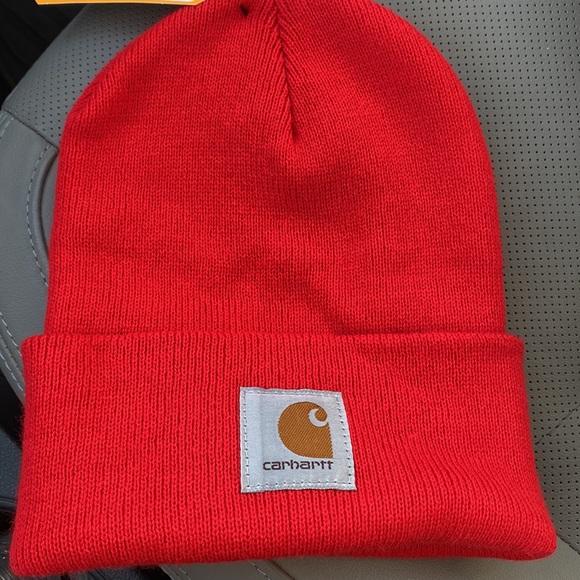 Carhartt Accessories - Red Carhartt Knit Cuffed Beanie - NWT